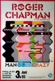 CHAPMAN, ROGER - 1983 - Live In Concert - Mango Crazy Tour - Poster - Osnabrck