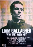 GALLAGHER, LIAM - OASIS - 2020 - Live In Concert - Why Me Why Not Tour - Poster