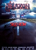 SAXON - 2014 - Plakat - Skid Row - Warriors of the Road Tour - Poster