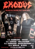 EXODUS - 2015 - Live In Concert - Blood In Blood Out Tour - Poster
