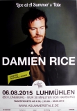 RICE, DAMIAN - 2015 - Plakat - In Concert - Tourposter - Luhmhlen