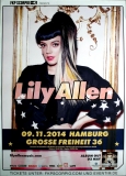 ALLEN, LILY - 2014 - Plakat - In Concert - Tour - Poster - Hamburg