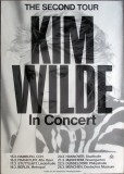 WILDE, KIM - 1984 - Live In Concert - The Second Tour - Poster
