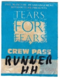 TEARS FOR FEARS - 1985 - Crew Pass - Songs From the Big Chair - Hamburg