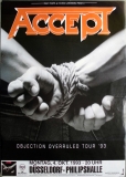 ACCEPT - 1993 - In Concert - Objection Overruled Tour - Poster - Düsseldorf B