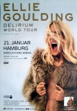 GOULDING, ELLIE - 2015 - Plakat - In Concert - Delirium Tour - Poster - Hamburg