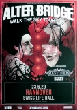 ALTER BRIDGE - 2020 - In Concert - Mastodon - Walk the.. Tour - Poster - Hannover