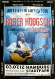 HODGSON, ROGER - SUPERTRAMP - 2012 - Poster - Hamburg - Signed/Autogramm