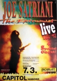 SATRIANI, JOE - 1992 - Live In Concert - The Extremist Tour - Poster - Hannover