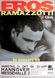 RAMAZZOTTI, EROS - 1998 - Plakat - In Concert Tour - Poster - Hannover B