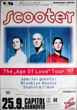 SCOOTER - 1997 - Live In Concert - Age of Love Tour - Poster - Hannover