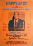 SAINTS & SINNERS ALLSTARS - 1969 - Plakat - Jazz - Buddy Tate - Poster - Hamburg