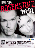 ROSENSTOLZ - 2004 - Live In Concert - Herz Tour - Poster - Hamburg
