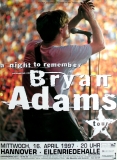 ADAMS, BRYAN - 1997 - Plakat - In Concert - A Night to...Tour - Poster - Hannove