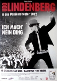 LINDENBERG, UDO - 2012 - Concert - Ich Mach Mein Ding Tour - Poster - Hannover