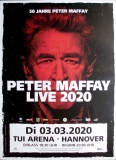 MAFFAY, PETER - 2020 - Plakat - In Concert - 50 Jahre Tour - Poster - Hannover