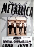 METALLICA - 1996 - Plakat - In Concert - Load Tour - Poster - Dortmund