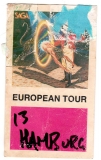 SAGA - 1983 - Backstage Pass - Heads Or Tales - European Tour - Hamburg