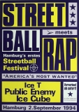 STREETBALL meets RAP - 1994 - Ice Cube - Ice T - Public Enemy - Poster - Hamburg***