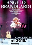 ANGELO BRANDUARDI - 1986 - In Concert - Concerto Tour - Poster - Hamburg