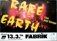 RARE EARTH - 1996 - Live In Concert - Live Over Europe - Poster - Hamburg