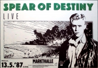 SPEAR OF DESTINY - 1987 - Theatre of Hate - In Concert Tour - Poster - Hamburg