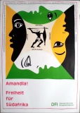 AMANDLA - FREIHEIT FR AFRIKA - African National Congress - Poster***