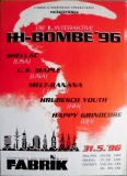 HH BOMBE - 1996 - Plakat - Shellac - US Maple - Melt Banana - Poster - Hamburg