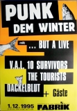 PUNK DEM WINTER - 1995 - Plakat - But A Live - Dackelblut - Poster - Hamburg