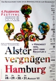 ALSTER VERGNGEN - 1997 - Plakat - 4tes Feuerwerk Festival - Poster - Hamburg