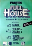 FULL HOUSE - 1985 - Concert - Herwig Mittergger - Alan Bangs - Poster - Hamburg