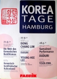 KOREA TAGE - 1997 - Plakat - In Concert - Poster - Hamburg