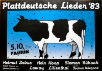 PLATTDEUTSCHE LIEDER - 1983 - Helmut Debus - Hein Hoop - Poster - Hamburg