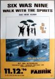SIX WAS NINE - 1996 - In Concert - Walk with the Spirits Tour - Poster - Hamburg