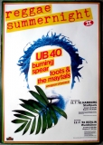 REGGAE SUMMERNIGHT - 1981 - Toots & Maytals - Burning Spear - Poster - Berlin