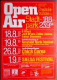 STADTPARK - 1984 - Plakat - Chick Corea - Jack Bruce - Poster - Hamburg