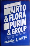 AIRTO & FLORA PURIM & GROUP - 1986 - Live In Concert - Poster - Hamburg