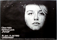 AUSSTELLUNG: HOLTZ / LERCH - 1982 - Plakat - Portrait - Poster - München