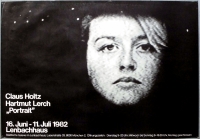 AUSSTELLUNG: HOLTZ / LERCH - 1982 - Plakat - Portrait - Poster - Mnchen***