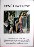 AUSSTELLUNG: RENE HAVEKOST - 1986 - Plakat - Poster - Hamburg