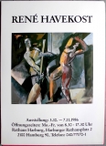 AUSSTELLUNG: RENE HAVEKOST - 1986 - Plakat - Poster - Hamburg***