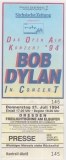 DYLAN, BOB - 1994 - Ticket - Eintrittskarte - Open Air - Dresden