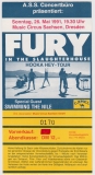 FURY IN THE SLAUGHTERHOUSE - 1991 - Ticket - Eintrittskarte - Dresden - B