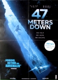 47 METERS DOWN - 2017 - Film - Plakat - Claire Holt - Matthew Modine - Poster