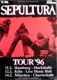 SEPULTURA - 1996 - Plakat - In Concert - Roots Tour - Poster