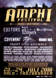 AMPHI FESTIVAL - 2016 - Editors - Projekt Pitchfork - Blutengel - Poster - Kln***