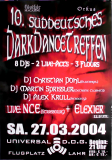 DARK DANCE TREFFEN 10. - 2004 - Plakat - In Concert - Poster - Lahr