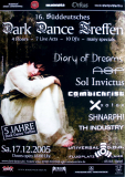 DARK DANCE TREFFEN 16. - 2005 - Diary of Dreams - ASP - Sol Invictus - Poster - Lahr
