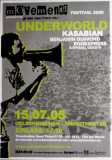 MOVEMENT - 2005 - Plakat - Underworld - Kasabian - Poster - Gelsenkirchen