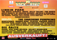 ROCK AM RING - 2007 - Linkin Park - Smashing Punpkins - rzte - Slayer - Poster